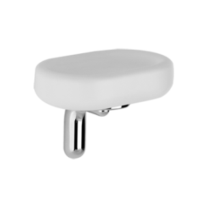 GOCCIA ACCESSORIES Porta sapone in GRES a parete bianco GESSI