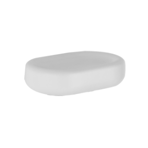 GOCCIA ACCESSORIES GESSI weiße freistehende Seifenschale aus GRES