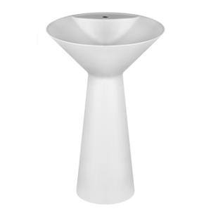 TOTAL LOOK Lavabo in Cristalplant da terra senza troppo pieno GESSI