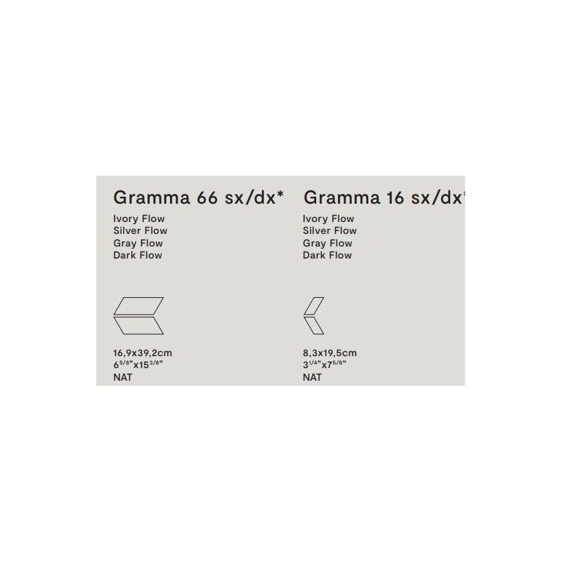 WATERFALL GRAMMA 8,3x19,5 DX DARK FLOW NAT - LEA CERAMICA LG0WFD0 LEA CERAMICHE - 1