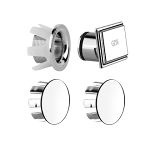 TOTAL LOOK Overflow drain finishing cap with GESSI hole-covering side caps for 46755