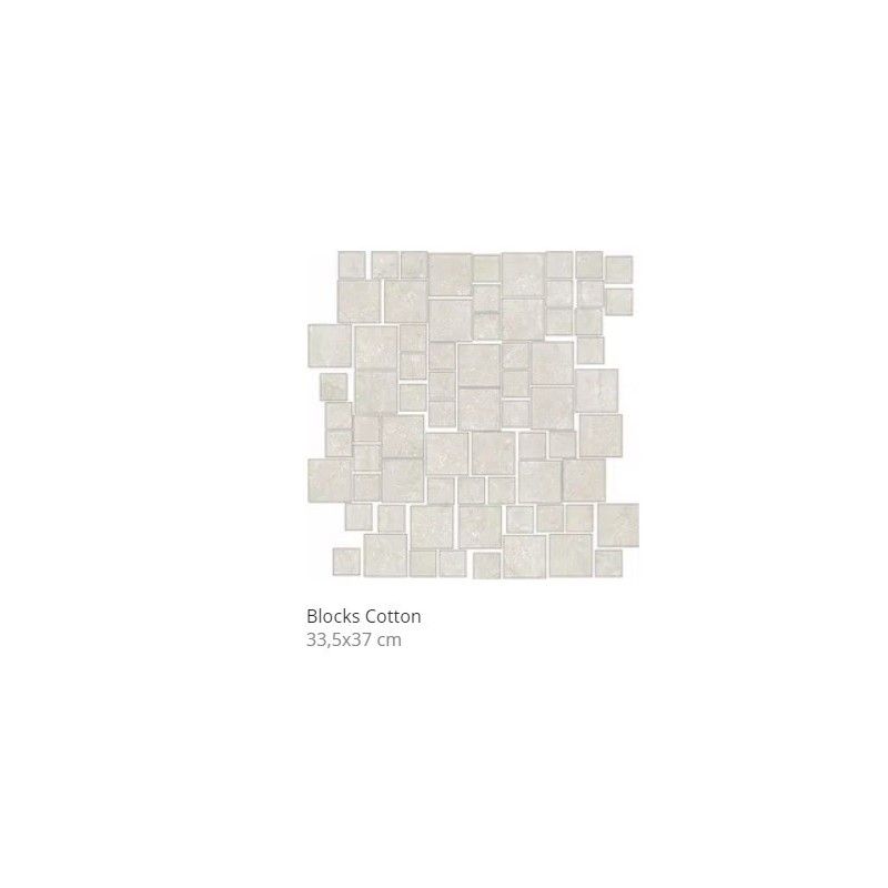 STONE LIFE BLOCKS COTTON MOSAIQUE 33,5X37 - CONTEMPORARY DESIGN FLORIM  779344 CONTEMPORARY DESIGN FLORIM - 1