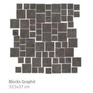 STONE LIFE BLOCKS GRAPHITE MOSAICO 33,5X37 - CONTEMPORARY DESIGN FLORIM  779347 CONTEMPORARY DESIGN FLORIM - 1