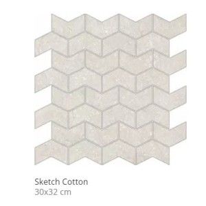 STONE LIFE SKETCH COTTON MOSAIQUE 30X32 - CONTEMPORARY DESIGN FLORIM  779348 CONTEMPORARY DESIGN FLORIM - 1