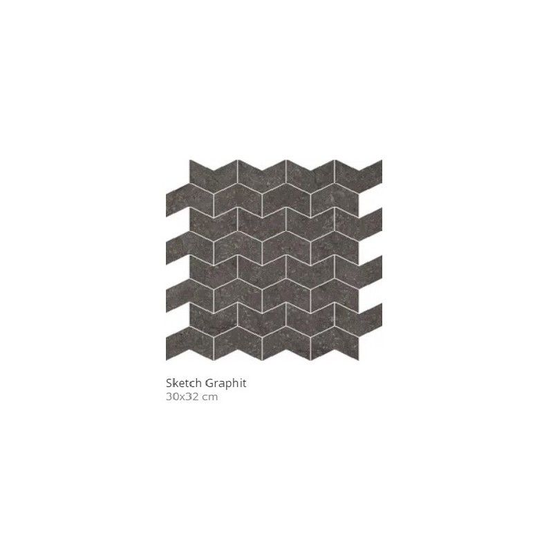 STONE LIFE SKETCH GRAPHITE MOSAICO 30X32 - CONTEMPORARY DESIGN FLORIM  779351 CONTEMPORARY DESIGN FLORIM - 1