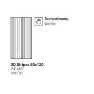 NOBLE STONE 60x120  Dark 3D STRIPES NATURAL SQ  - LA FABBRICA AVA 199034 LA FABBRICA AVA - 1