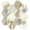 SCULTOREA  CALACATTA VENA ANTICA MOSAIC  ROMBO REFLEX  44,2x35,6 - CERAMICHE MARCA CORONA J563 CERAMICHE MARCA CORONA  - 1