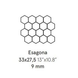 Tibur Mosaico Esagona Tufo Matt 33x27,5 - CERDOMUS 97792 CERDOMUS - 1