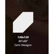 AROMAS Cocoa Soft Gem Hexagon 9mm - GIGACER 9AROMCOCOGEMHEXSOF GIGACER - 1