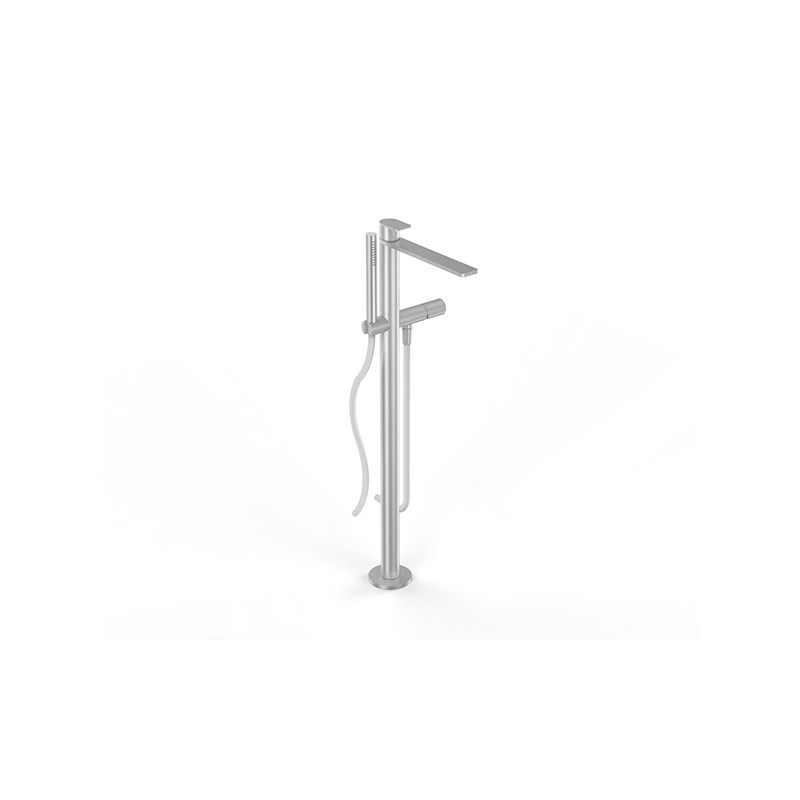 Q316 Floorstanding bathtub group with hand shower 2 mixers - complete - without flex - Rubinetteria Zazzeri 3400 W110 A00  - 1