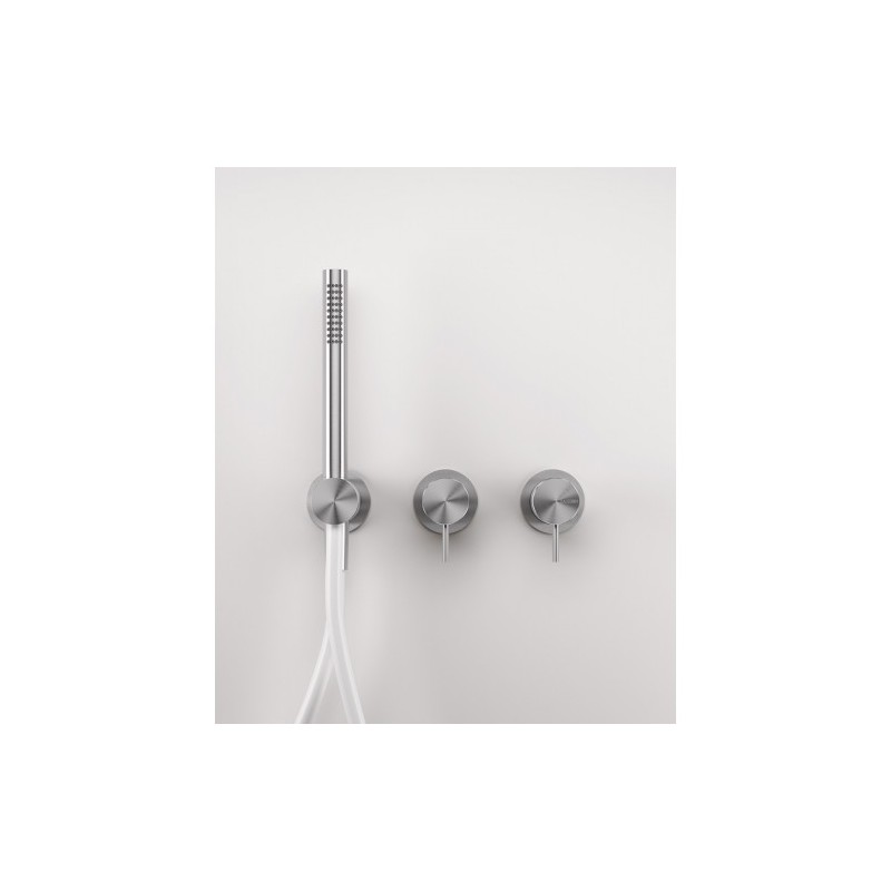 Z316 Einbau-Brausemischer Umsteller und 2-Wege-Handbrause – ohne Flex – Rubinetteria Zazzeri 3300 B401 A01  - 1