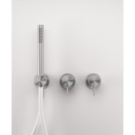 Z316 Miscelatore doccia ad incasso deviatore e doccetta a 2 vie - senza flex - Rubinetteria Zazzeri 3300 B401 A01  - 1