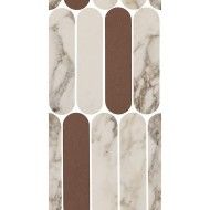 CHARM EXPERIENCE CALACATTA PINK/FIAMMA MOSAIC OVALI LAPPED 19,5X37 - ITALGRANITI CH01MOVLX ITALGRANITI GROUP - 1