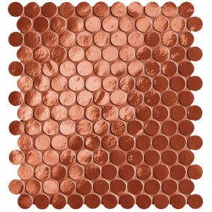 GLIM ROSSO CUORE ROUND MOSAICO 29,5X32,5 BRILL - FAP CERAMICHE fRON FAP CERAMICHE - 1