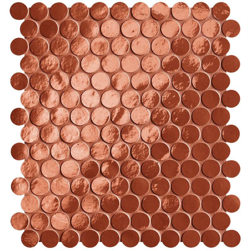 GLIM ROSSO CUORE ROUND MOSAICO 29,5X32,5 BRILL - FAP CERAMICHE fRON FAP CERAMICHE - 1