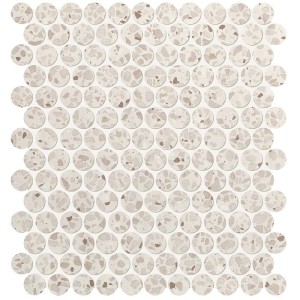 GLIM GEMME BIANCO ROUND MOSAICO 29,5X32,5 MATT - FAP CERAMICHE fRO9 FAP CERAMICHE - 1