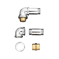 Accessories for taps Kit collegamento per gambe a terra MARFRGT+UTAU933/B - Cromo DEVON&DEVON - 1