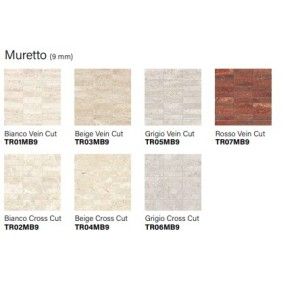 TRAVERTINI BEIGE VEIN CUT MURETTO 9MM  30X30 - ITALGRANITI GROUP TR03MB9 ITALGRANITI GROUP - 1