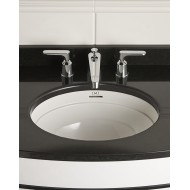 Twenties Batteria lavabo 3 fori con saltarello - Cromo DEVON&DEVON - 1