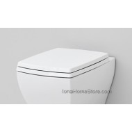 ARTCERAM JAZZ SOFT-CLOSE WC SEAT CHROME HINGE JZA006 ARTCERAM - 1