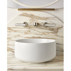 Twenties Becken Wandmischer - Chrom Calacatta Oro DEVON&DEVON - 1