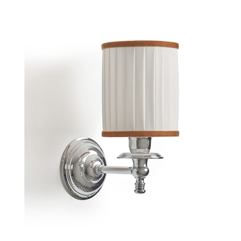 Daisy Velvet 2 Klassierung - Ip20 L11,5xH24,5xD19 mit Finitur Chrom Senffarbener Samt DEVON&DEVON - 1