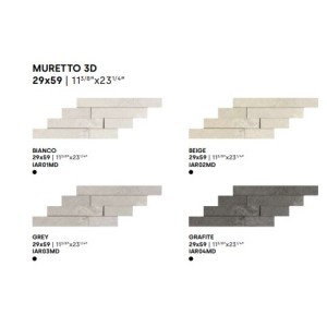 ARDESIA GRAFITE BRICK 3D 29X59 - IMPRONTA IAR04MD IMPRONTA - 1