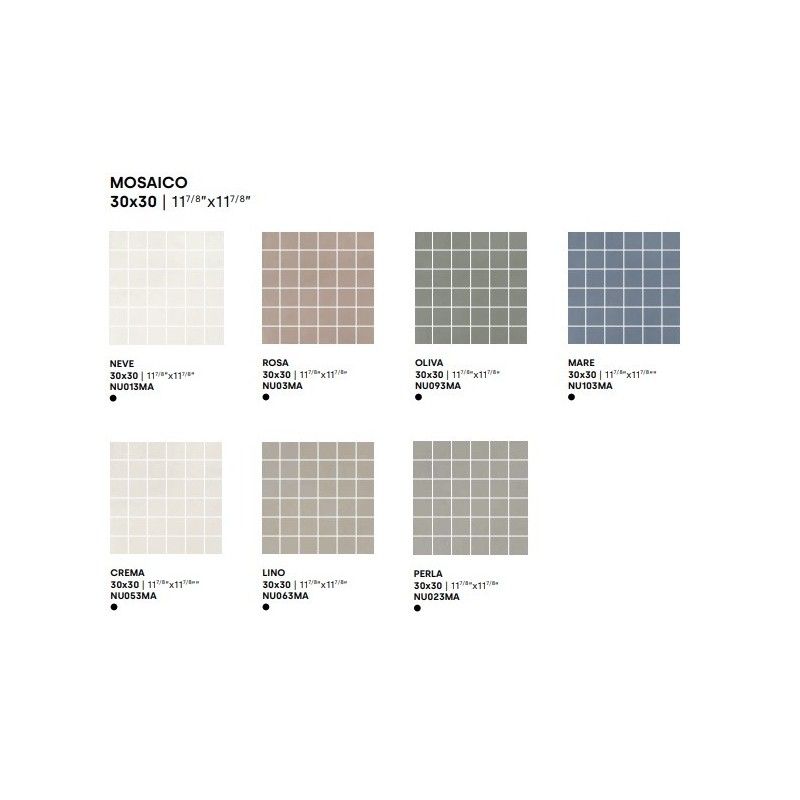 DECORA NEVE MOSAIK A 30X30 - IMPRONTA NU013MA IMPRONTA - 1