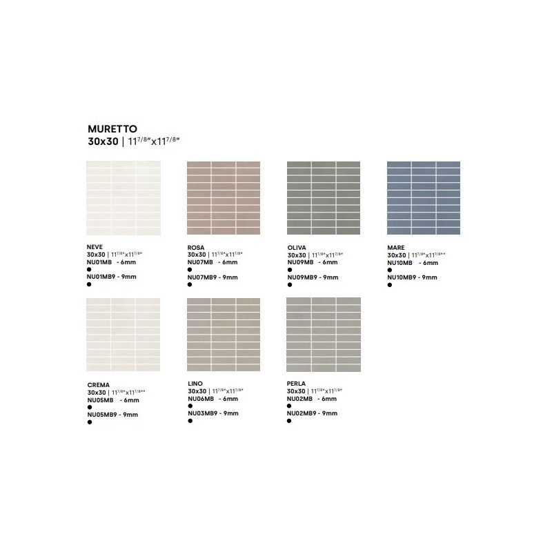 DECORA NEVE MURETTO 9MM 30X30 - IMPRONTA NU01MB9 IMPRONTA - 1