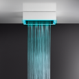 AFILO Ceiling / false ceiling shower system with chromotherapy 300x500 with GESSI rain function GESSI SPA  - 2