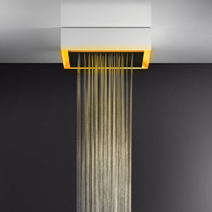 AFILO Ceiling / false ceiling shower system with chromotherapy 500x500 with GESSI rain function GESSI SPA  - 2