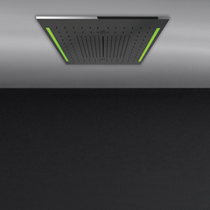 COLOUR Multifunktionssystem mit Zwischendecken-Chromotherapie 500x500 mit Regen- / Wasserfall- / Nebelfunktionen GESSI GESSI SPA