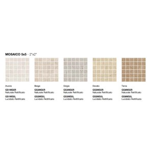 SINAI DORATO MOSAICO 5X5 LUCIDATO  RETTIFICATO  - COEM GS5MS5L COEM - 1