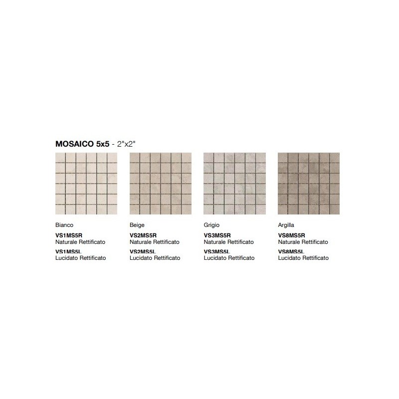 VERSATILE STONE BEIGE  MOSAIC 5X5 POLISHED  - COEM VS2MS5L COEM - 1