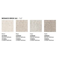 VERSATILE STONE  GRIGIO MOSAIK BRICKS 2X5 GLAENZEND  - COEM VS3MS2L COEM - 1