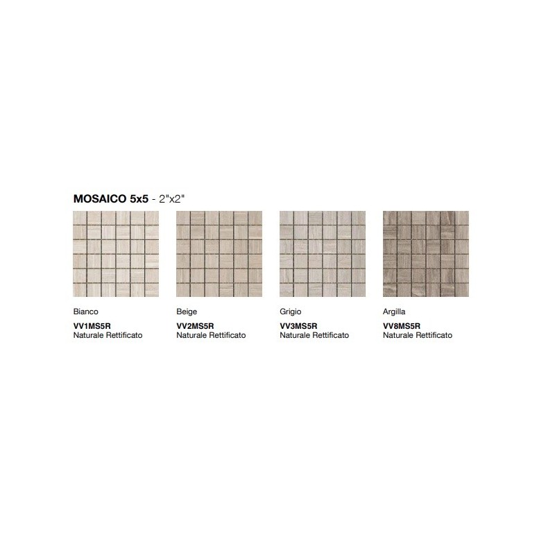 VERSATILE VEIN ARGILLA MOSAIK 5X5 SQ  - COEM VT8MS5R COEM - 1