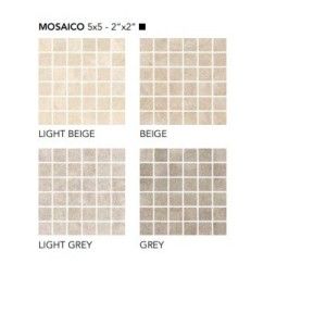 AUTENTICA LIGHT BEIGE MOSAICO 5X5 RETTIFICATO - FIORANESE CERAMICHE AU1MS5R FIORANESE CERAMICHE - 1