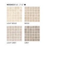 AUTENTICA LIGHT GREY MOSAIC 5X5 SQ - FIORANESE CERAMICHE AU3MS5R FIORANESE CERAMICHE - 1