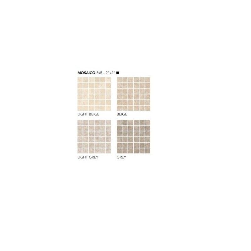 AUTENTICA GREY MOSAIK 5X5 SQ - FIORANESE CERAMICHE AU4MS5R FIORANESE CERAMICHE - 1