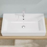 BAHIA 13 Lavabo 80X36,5 Monoforo con troppo pieno Bianco HATRIA HATRIA - 1
