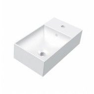 BAHIA 13 Lave-mains 45X25 Monotrou avec trop-plein Blanc HATRIA HATRIA - 1
