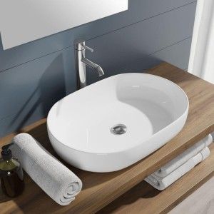 HAPPY HOUR SLIM Lavabo appoggio 12:00 S senza fori senza troppopieno 57X38 HATRIA HATRIA - 3