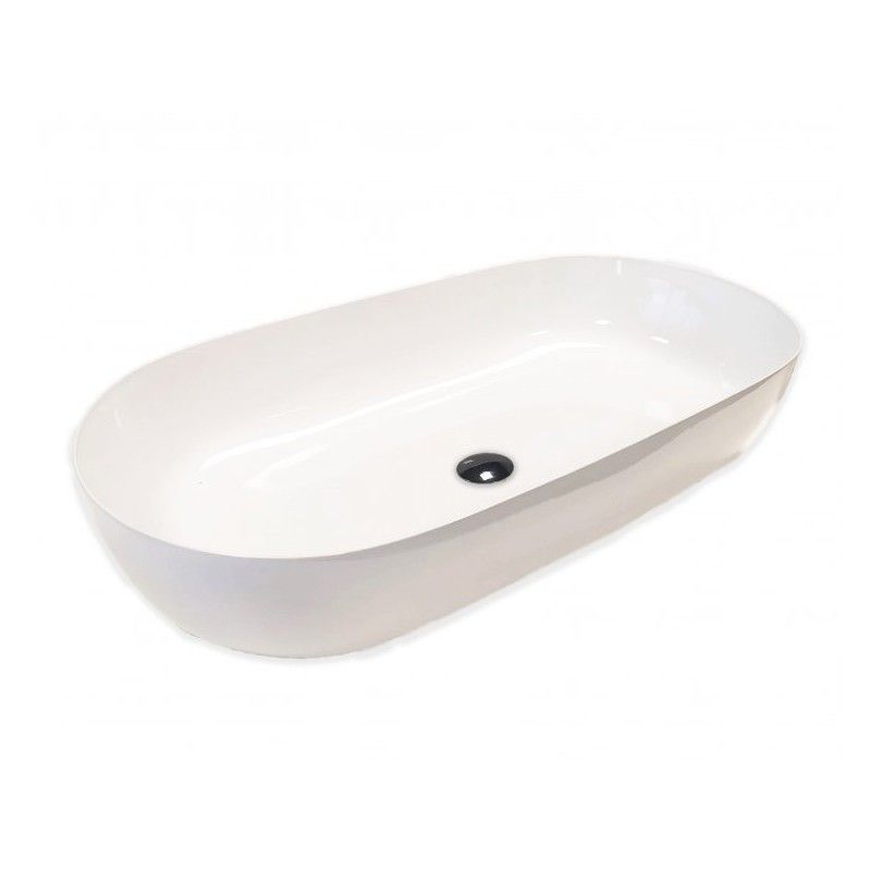 HAPPY HOUR SLIM Vasque à poser 21:00 S sans trous sans trop-plein 75X38 HATRIA HATRIA - 3