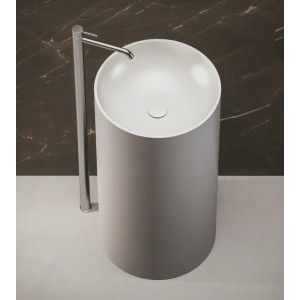 LAVABI FREESTANDING Lavabo in solid surface FW_01 Bianco Matt/Cemento 44x87 HATRIA HATRIA - 2