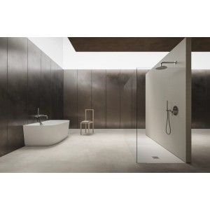 WALL-MOUNTED BATH Bathtub H-Solid 03 160x84x55 MATT WHITE HATRIA HATRIA - 2
