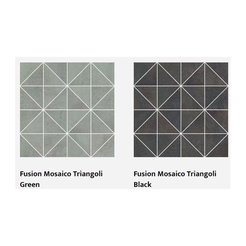 FUSION  MOSAICO TRIANGOLI BLACK 36x36 - CASALGRANDE PADANA 16714438 CASALGRANDE PADANA - 1