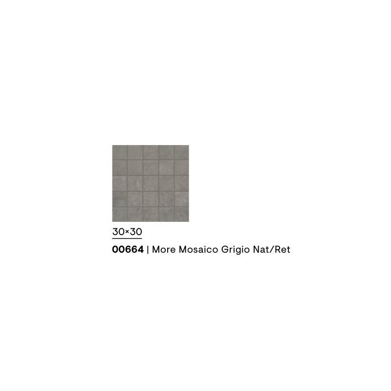 MORE MOSAICO GRIGIO NATURALE RETTIFICATO 30X30 - CERAMICHE PIEMME 00664 PIEMME CERAMICHE - 1