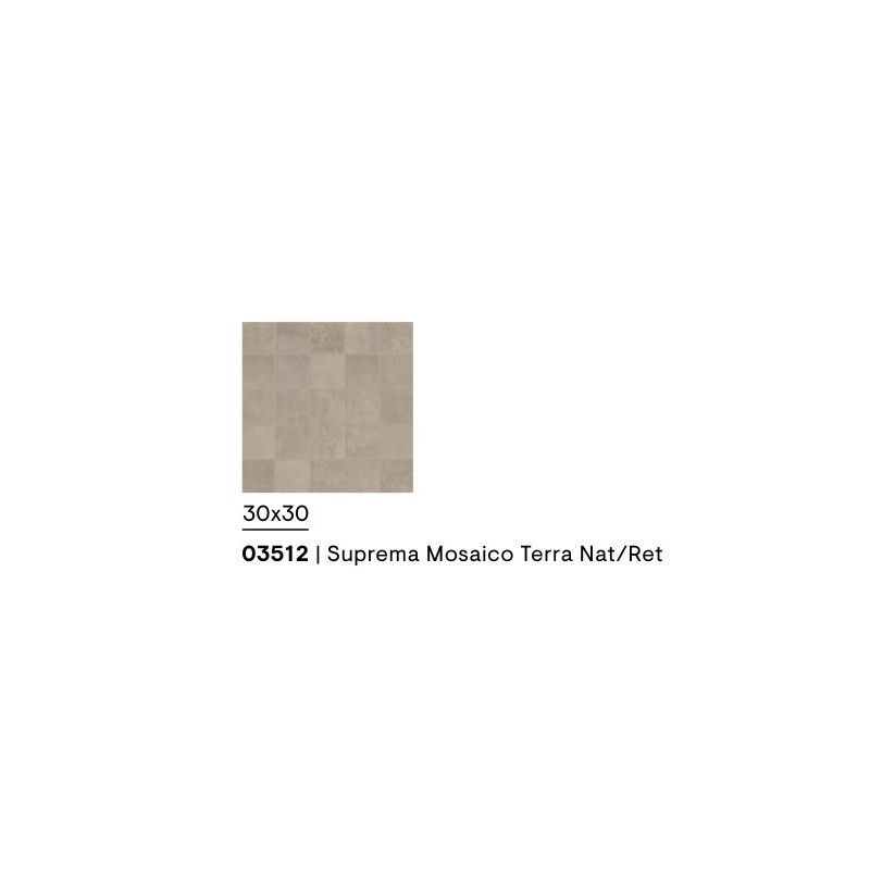 SUPREMA MOSAICO TERRA NATURALE RETTIFICATO 30X30 - CERAMICHE PIEMME 03512 PIEMME CERAMICHE - 1