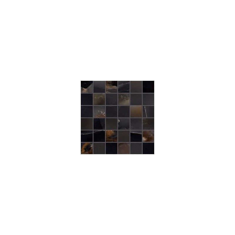 TELE DI MARMO ONYX  30X30 ONYX MOSAIC 5X5  BLACK SILKTECH - EMILCERAMICA  EKYS EMILCERAMICA - 1