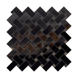 TELE DI MARMO ONYX  30X30 ONYX INTRECCI  BLACK SILKTECH - EMILCERAMICA  EKZH EMILCERAMICA - 1